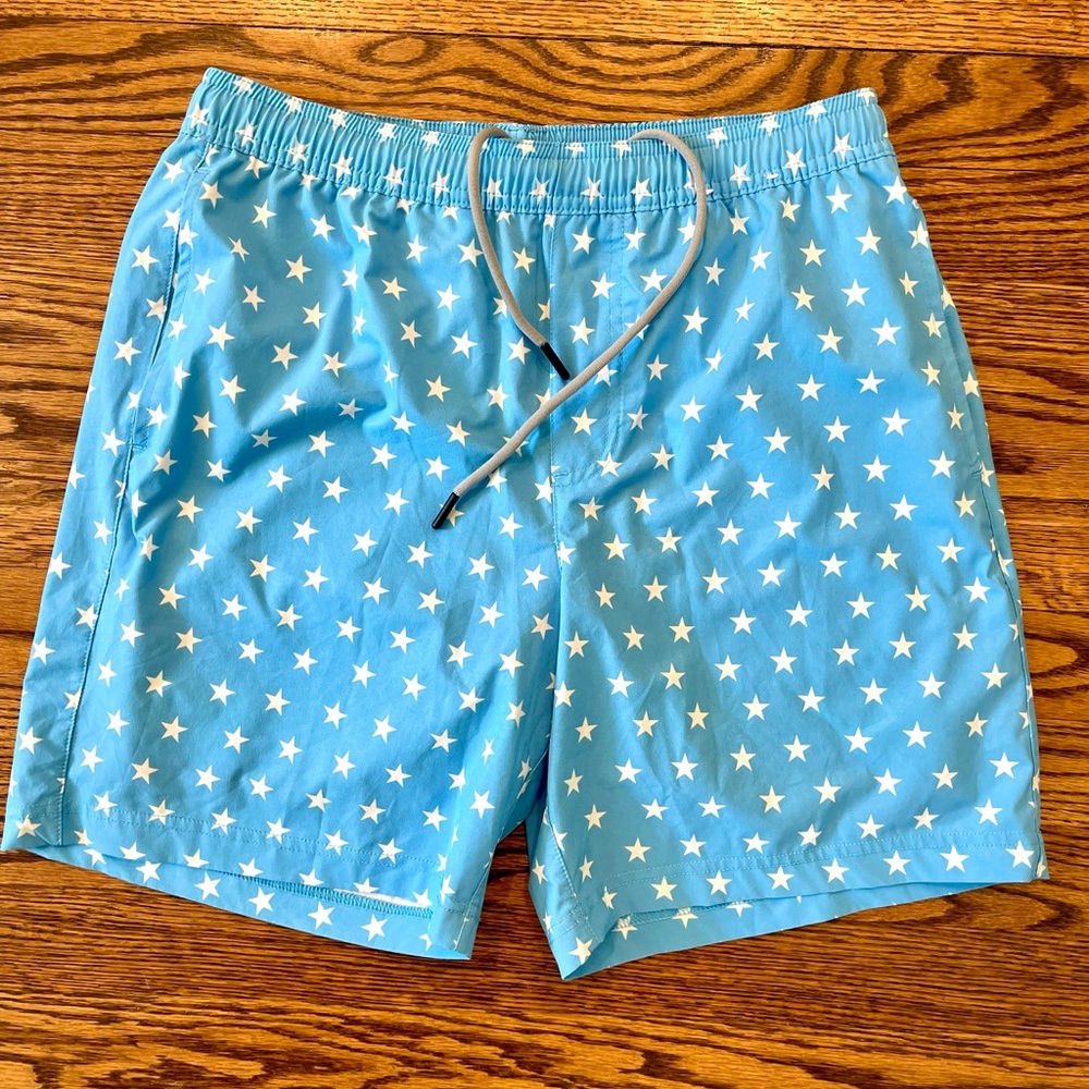 CHUBBIES Lined Classic Swim trunks - Blue star print